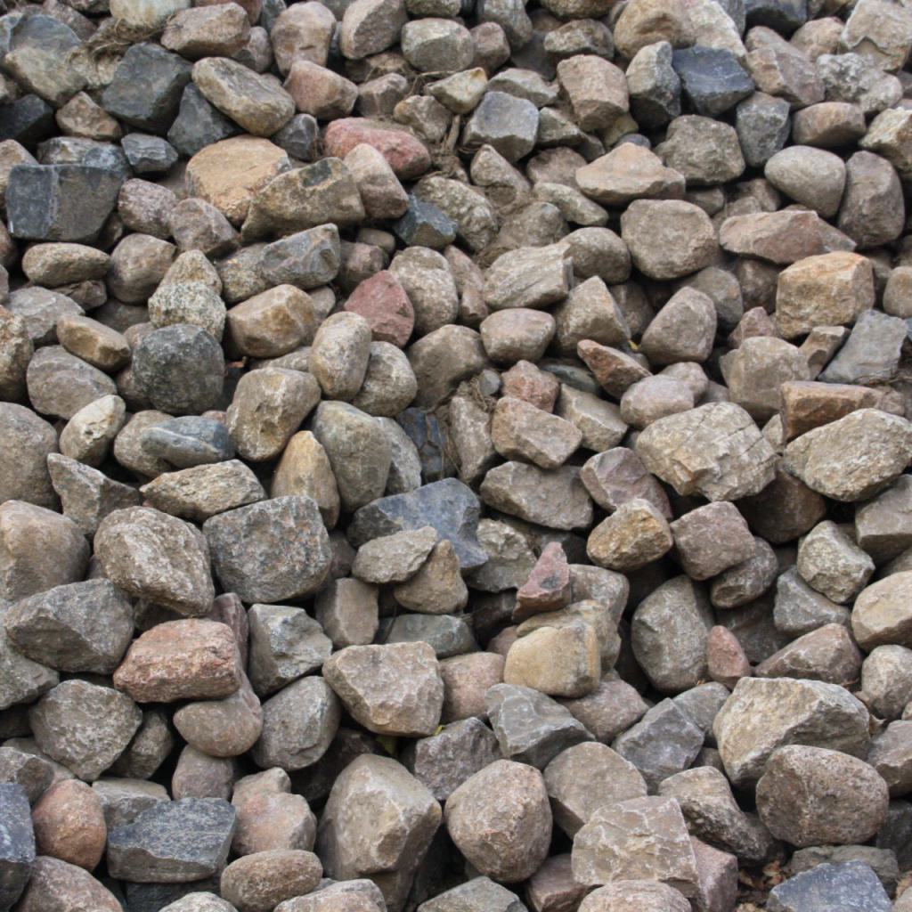 Feldsteine vorsortiert